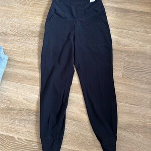 Black V-Waisted Joggers